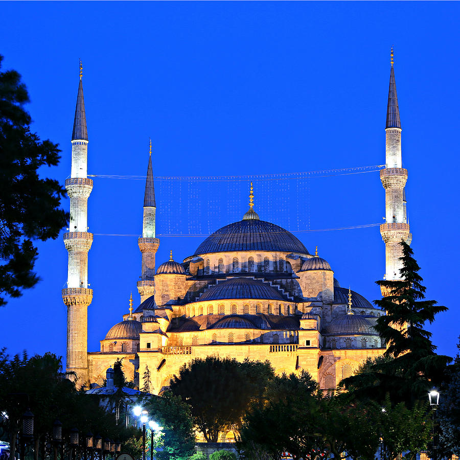 Blue Mosque at Dawn Photograph by Stephen Stookey - Fine Art America