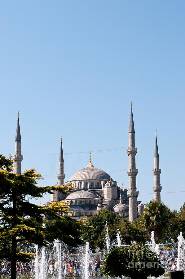 Blue Mosque Blue Sky 02 Photograph by Rick Piper Photography