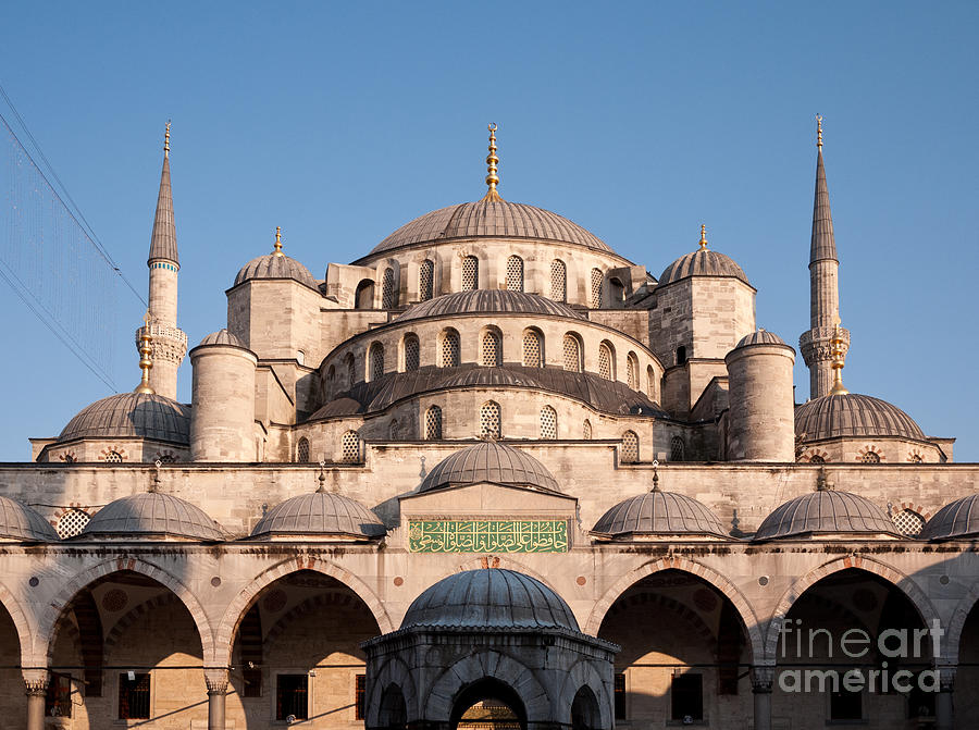 Blue Mosque Domes 01 Photograph by Rick Piper Photography