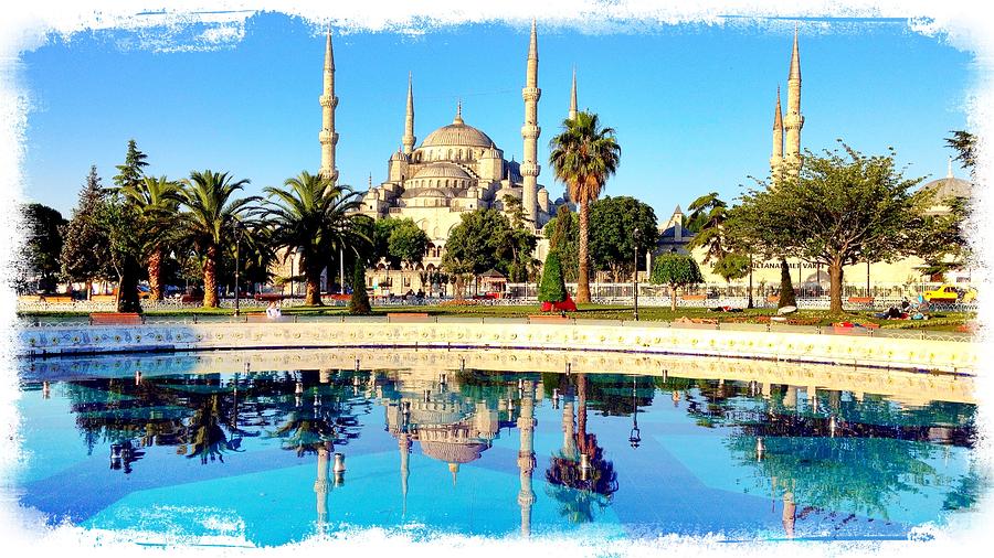 Turkey Photograph - Blue Mosque Fountain by Stephen Stookey