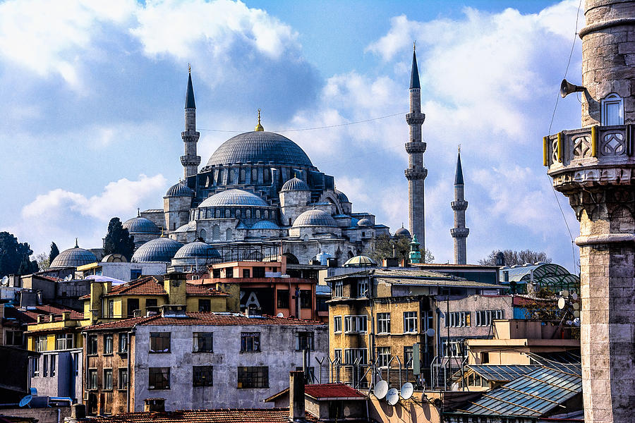 Blue Mosque in Istanbul Photograph by Marion McCristall
