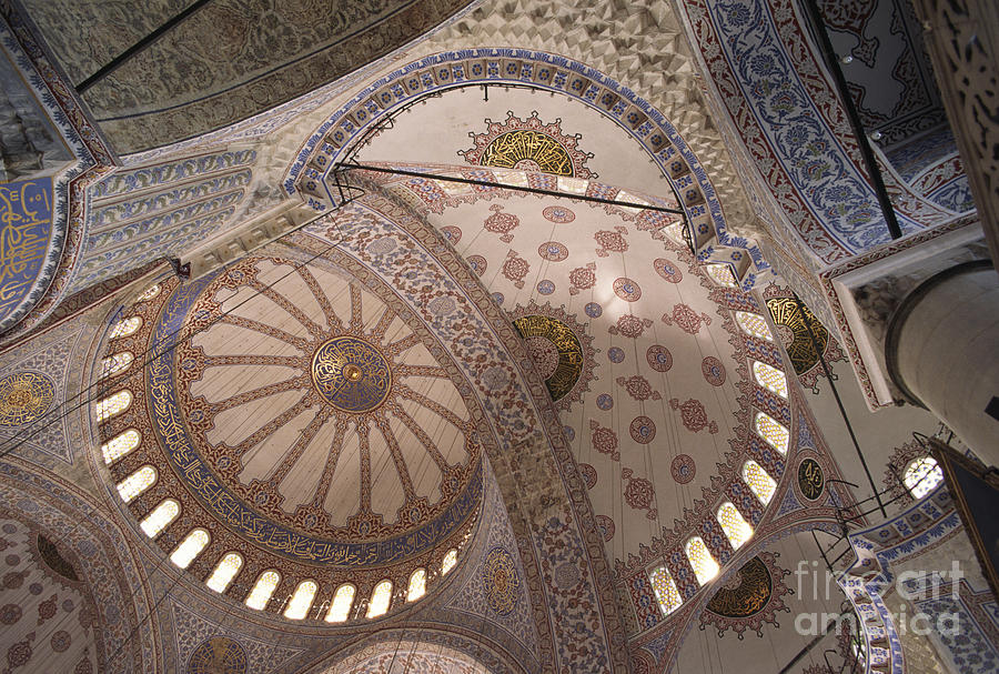 Blue Mosque Interior Istanbul Photograph by Craig Lovell