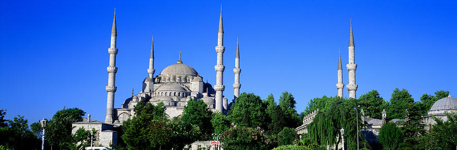 Turkey Photograph - Blue Mosque Istanbul Turkey by Panoramic Images