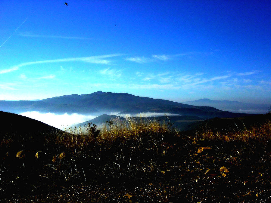 Blue Mountain Landscape Umbria Italy Photograph by Femina Photo Art By Maggie