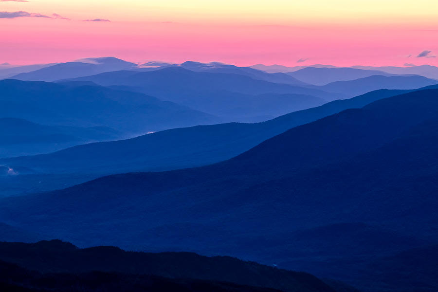 Blue Mountain Layers  Photograph by Jeff Sinon
