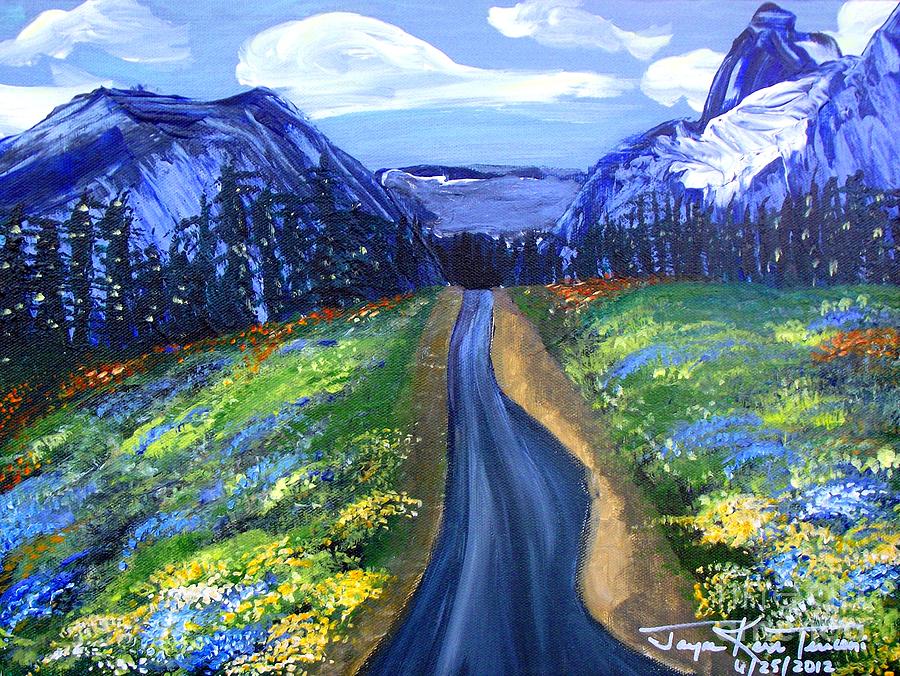 Blue Mountain Passage Painting by Jayne Kerr 