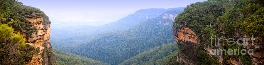 Mountain Photograph - Blue Mountains Panorama by THP Creative