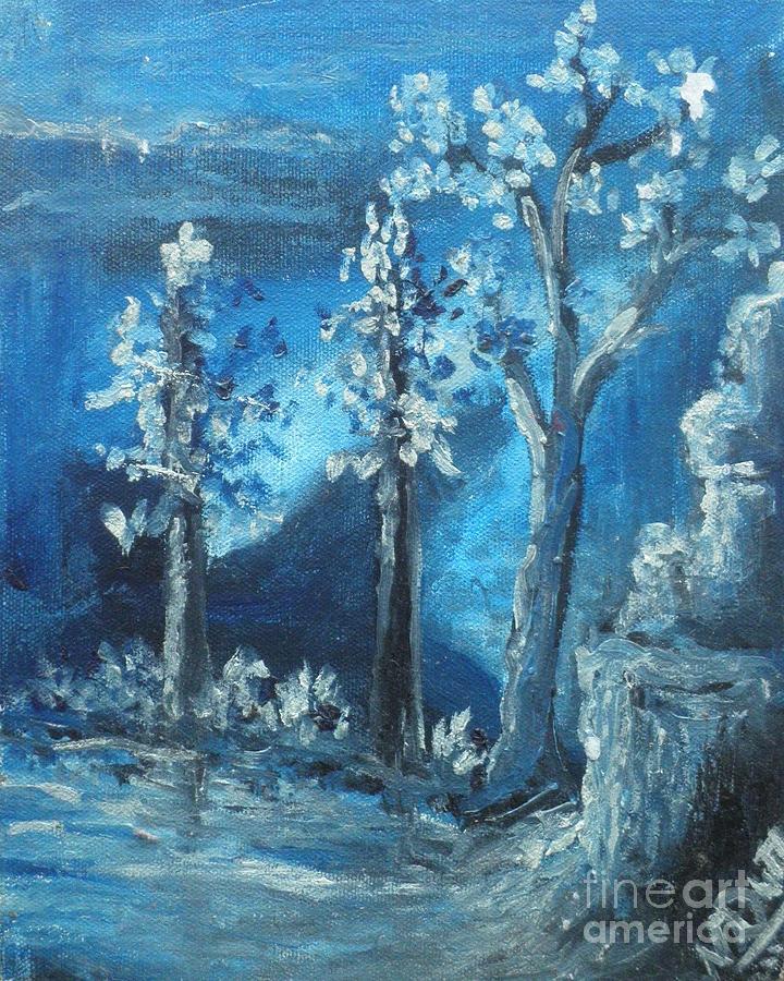 Blue Nature Painting
