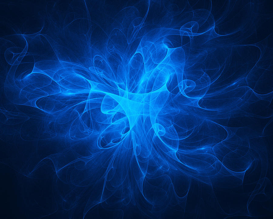 Blue Nebula Digital Art by Vitaliy Gladkiy