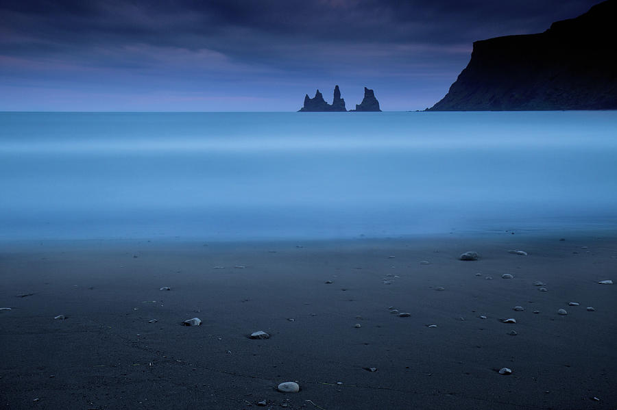 Pebbles Photograph - Blue Night 2 by Amnon Eichelberg