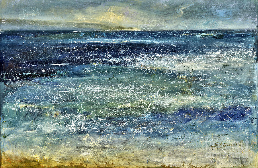 Blue Ocean Painting by Shijun Munns