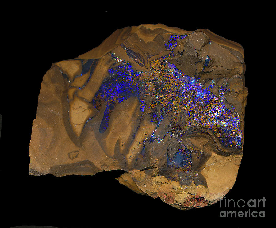 blue opal from Australia Photograph by Rudi Prott
