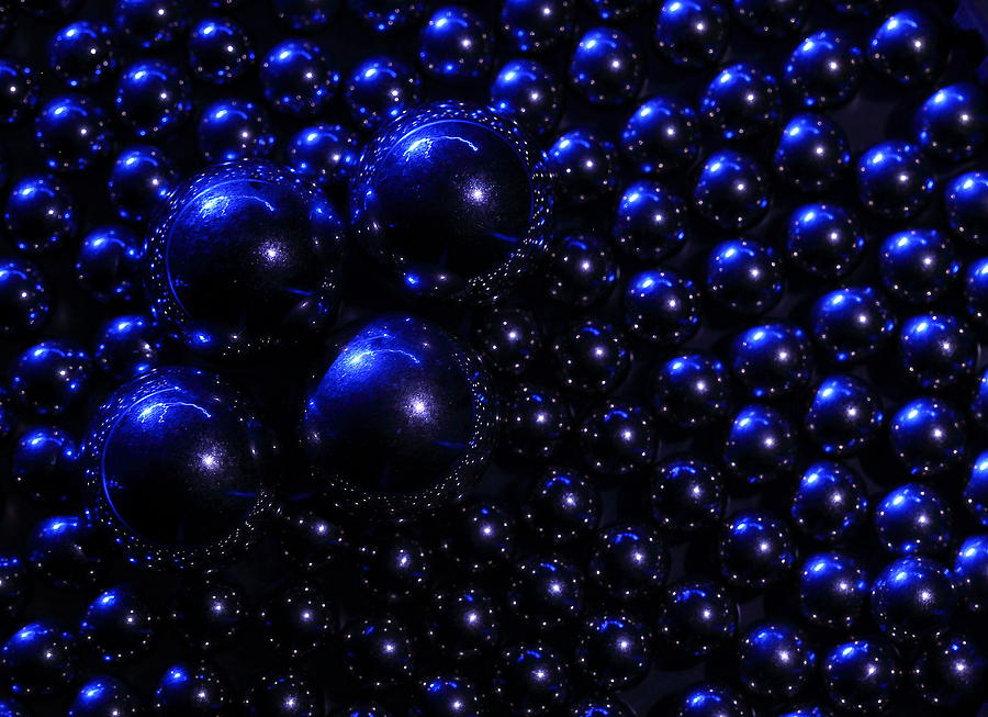 Ball Photograph - Blue Orbs by David Andersen