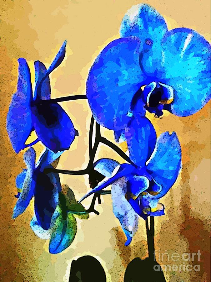 Blue Orchid  Photograph by Judy Palkimas