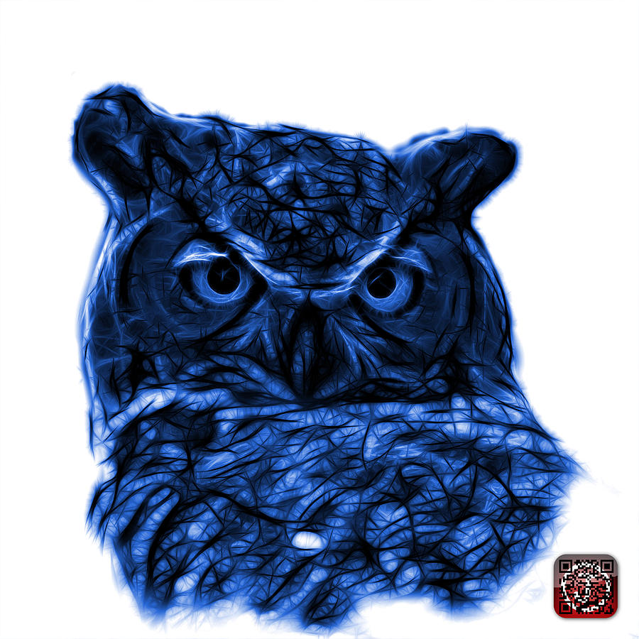 Blue Owl 4436 - F S M Digital Art by James Ahn