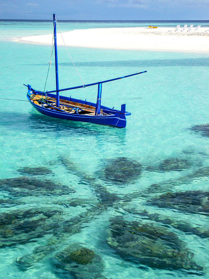 Blue Peace. Maldives Photograph by Jenny Rainbow