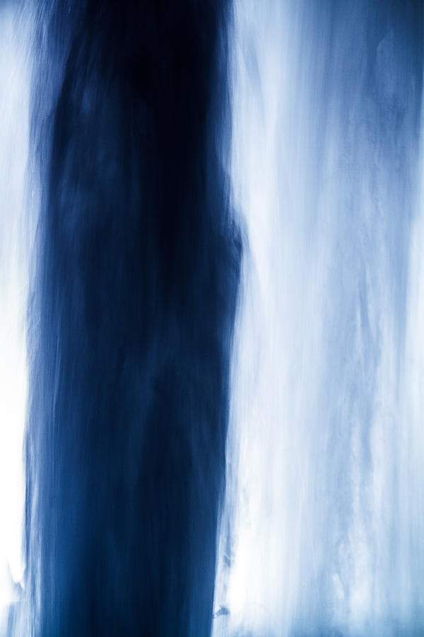 Abstract Photograph - Blue Falling by Silken Photography