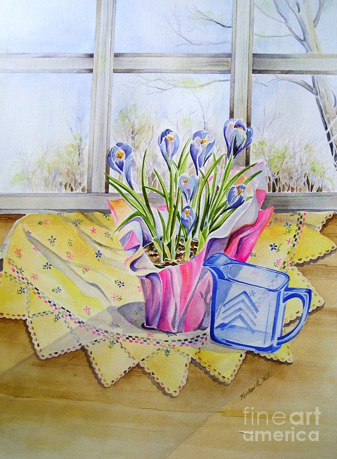 Blue Pitcher Still Life Painting by Kristen Anderson Hill - Fine Art ...