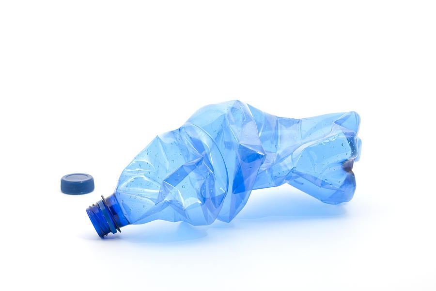 Blue Plastic Bottle Photograph by Gaffera