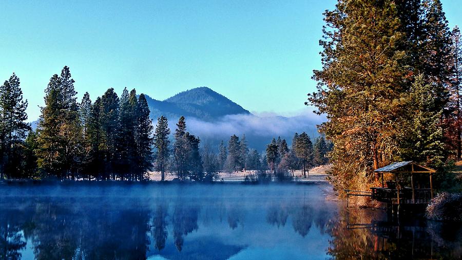 Blue Pond Sunrise Photograph by Julia Hassett