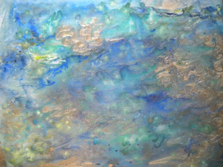 Blue Pool Painting by Abigail Avila - Fine Art America