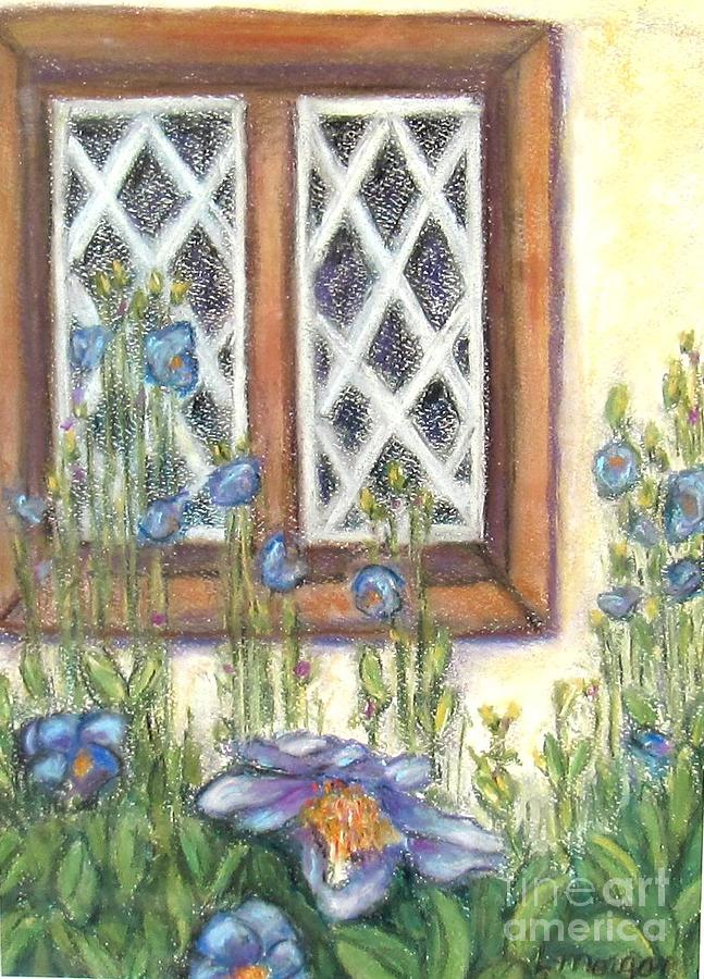 Blue Poppies of Luss Painting by Laurie Morgan