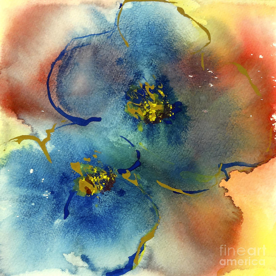 Blue Poppy I Painting by Chris Paschke
