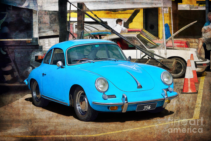 Blue Porsche 356 Photograph by Stuart Row