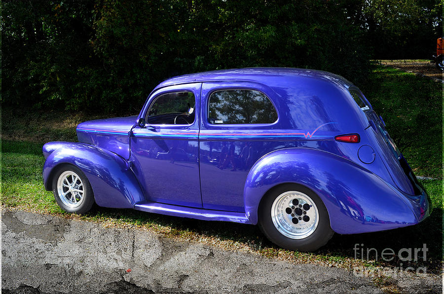 Blue Restored Willy Car Photograph by Luther Fine Art