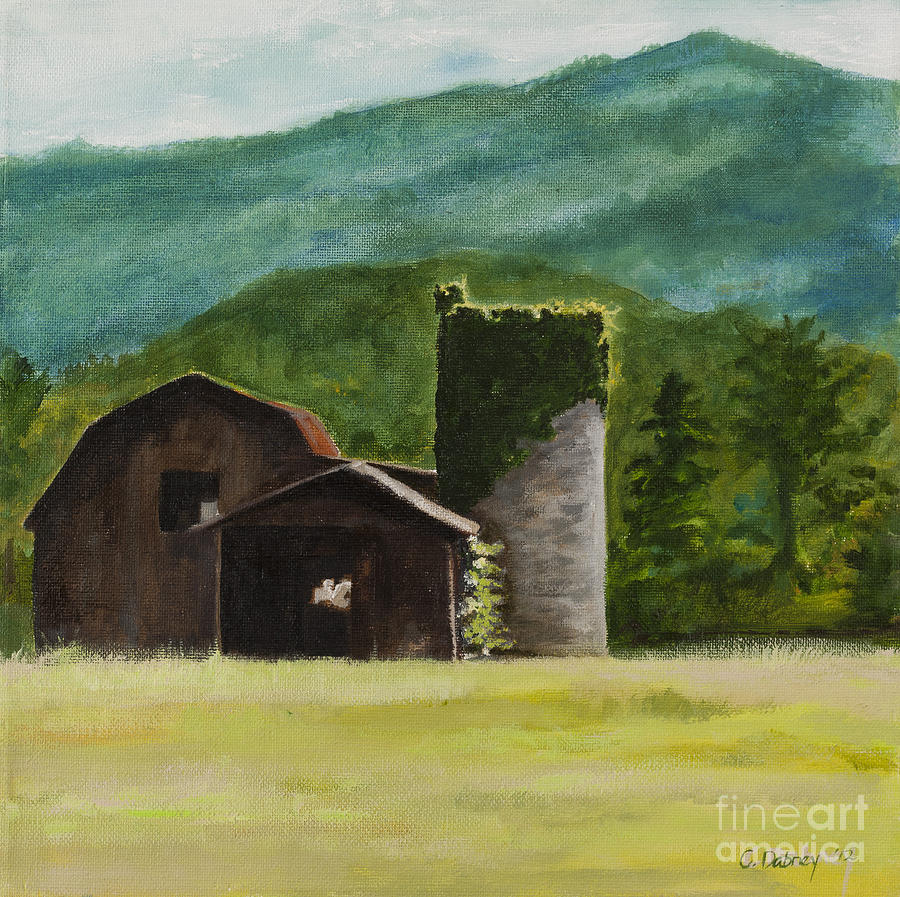 Blue Ridge Painting - Blue Ridge Barn by Carla Dabney Blue Ridge Painting - Blue Ridge Barn by Carla Dabney