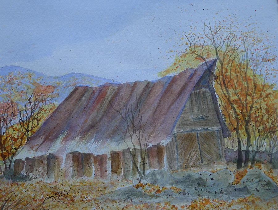 Blue Ridge Barn Painting by Joel Deutsch