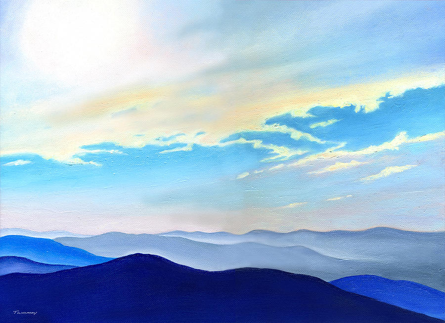 Blue Ridge Blue Above Painting by Catherine Twomey