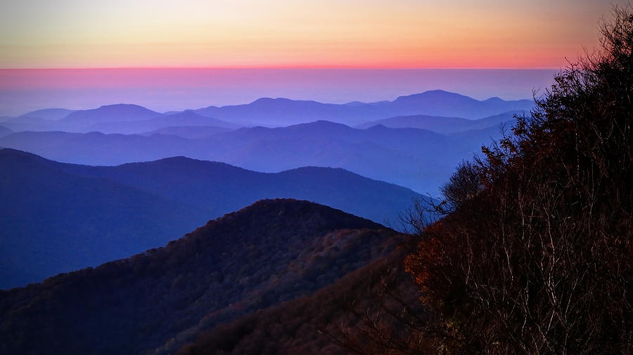 Mountain Photograph - Blue Ridge Dawn by Jaki Miller
