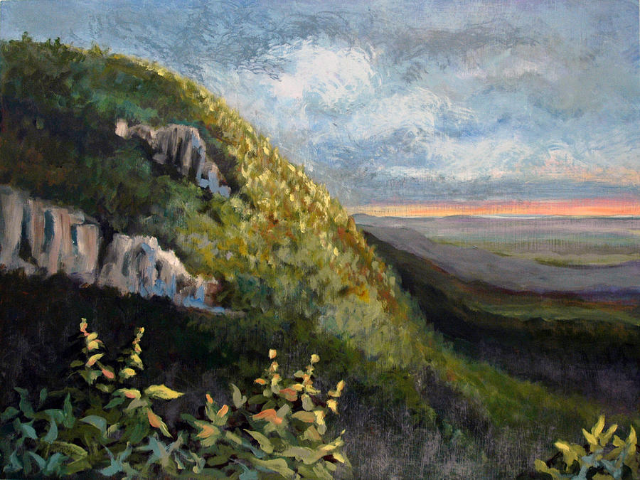 Mountain Painting - Blue Ridge Dream Panel 1 by Suzanne McKee