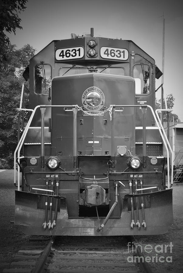 Train Photograph - Blue Ridge Locomotive by Jost Houk