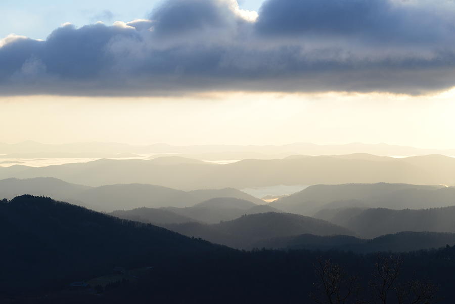 Mountain Photograph - Blue Ridge Morning Mist by Teresa Tilley