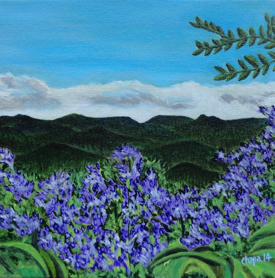 Blue Ridge Mountains Painting by Manny Chapa
