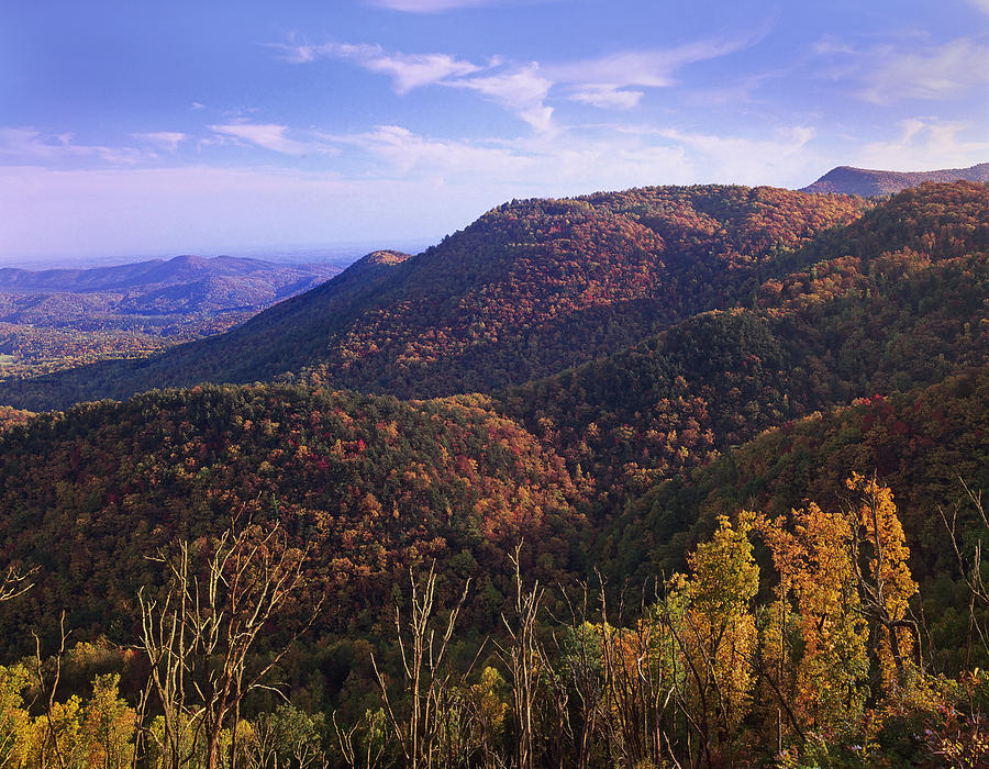 Blue Ridge Mts Near Cumberland Knob Photograph by Tim Fitzharris
