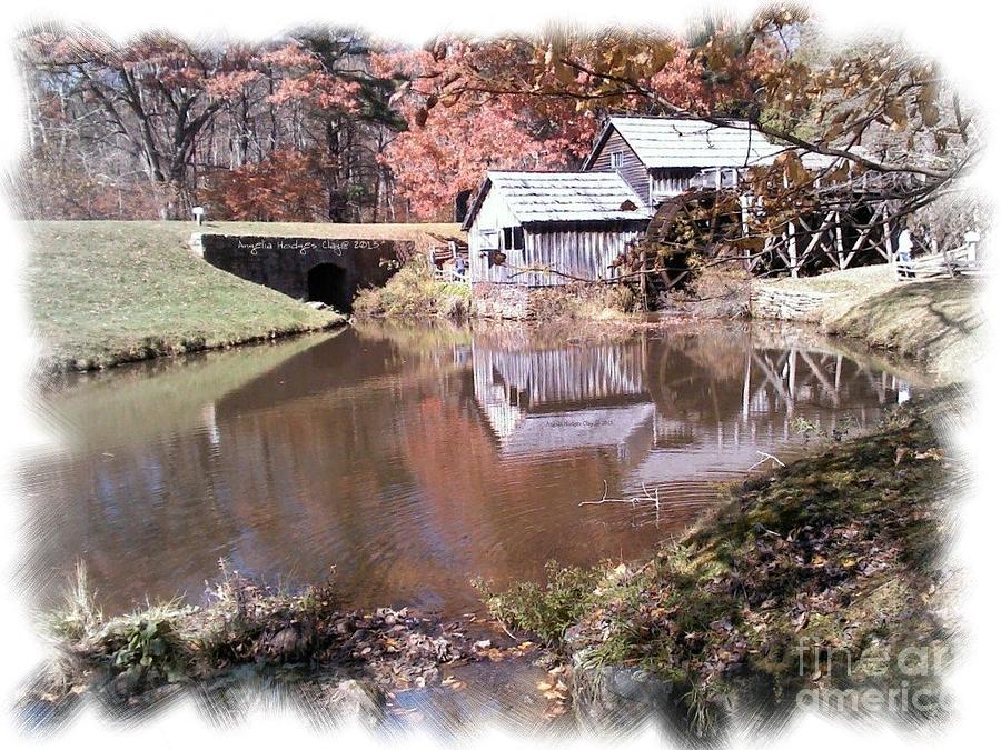 Mountain Digital Art - Blue Ridge Parkway Mabry Mill  by Angelia Hodges Clay