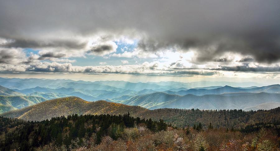 Blue Ridge Parkway NC Cowee Mountains Spring Photograph by Robert Stephens