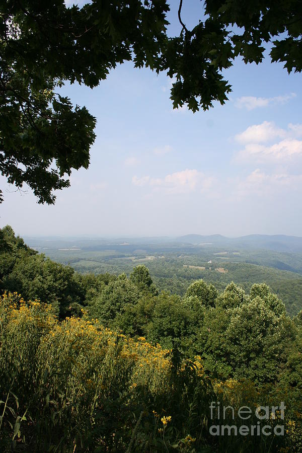 Mountain Photograph - Blue Ridge Parkway Scenic View by Christiane Schulze Art And Photography