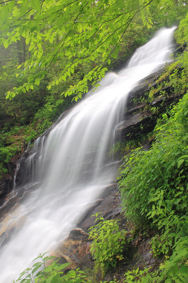 Blue Ridge Parkway Waterfall Jeffress Park Virginia Photograph by John Burk