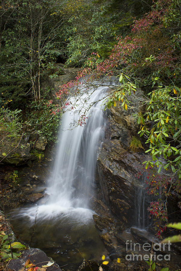 Mountain Photograph - Blue Ridge Parkway Waterfall Western North Carolina by Reid Callaway