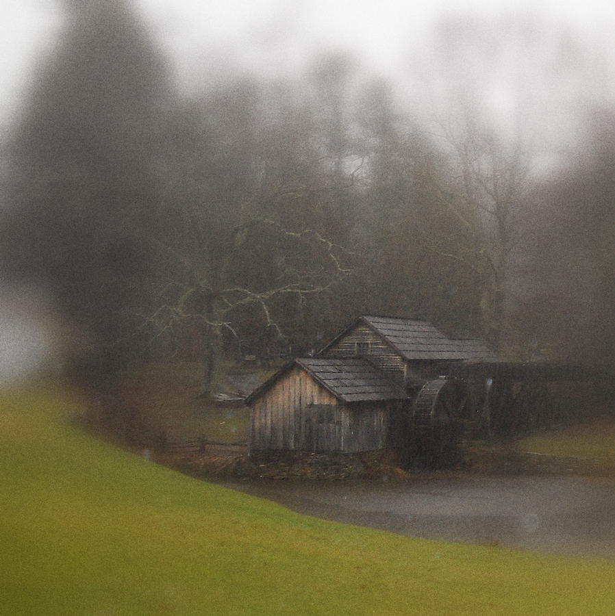 Blue Ridge Parkways Mabry Mill On A Rainy Day Photograph by Diannah Lynch