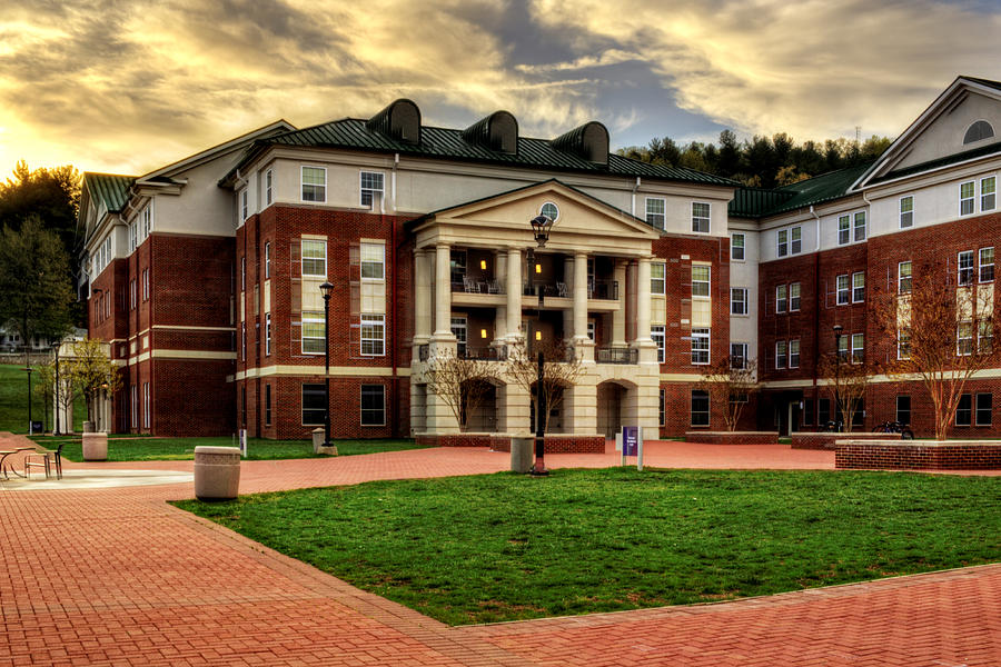 Western Carolina University Photograph - Blue Ridge Residence Hall - WCU by Greg and Chrystal Mimbs
