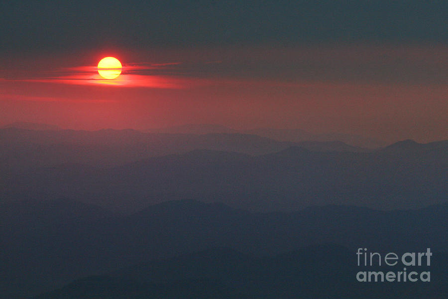 Sunset Photograph - Blue Ridge Sunset 5 by Jonathan Welch