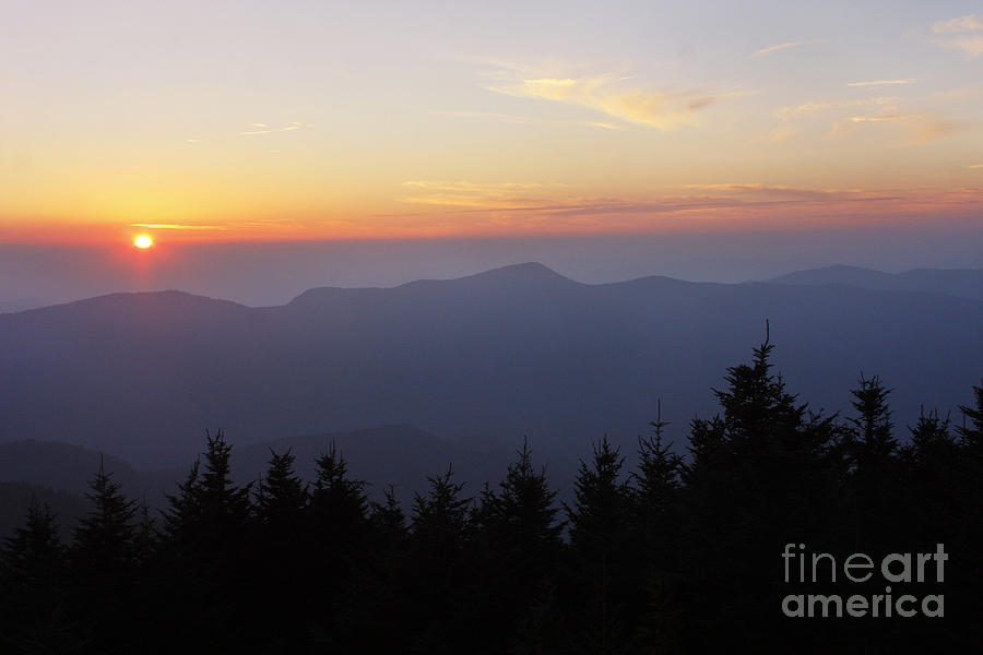 Nature Photograph - Blue Ridge Sunset 6 by Jonathan Welch