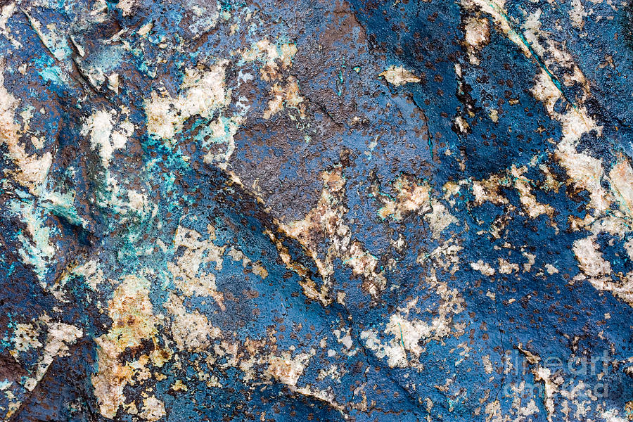Blue Rock Abstract Photograph by Chris Scroggins