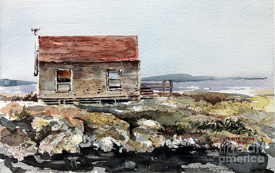 Blue Rocks Nova Scotia Painting by Monte Toon