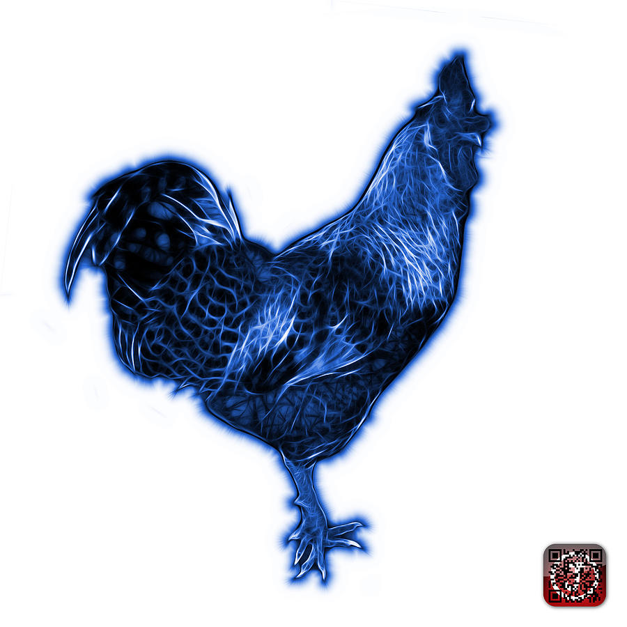 Blue Rooster 3186 FS Digital Art by James Ahn